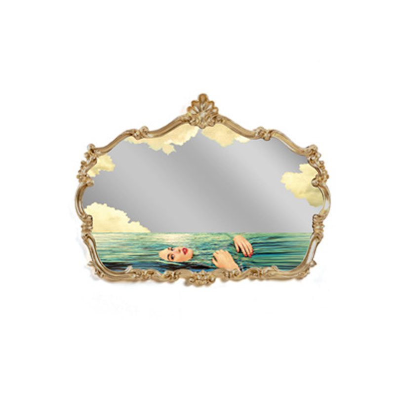 Seletti Specchio da parete Toilet Paper Baroque Sea Girl Longho Design Palermo