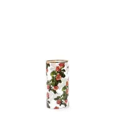 Seletti Vaso in vetro cilindrico medio Roses Longho Design Palermo