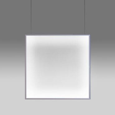 Artemide Lampada a sospensione Discovery Space Square alluminio satinato Longho Design Palermo