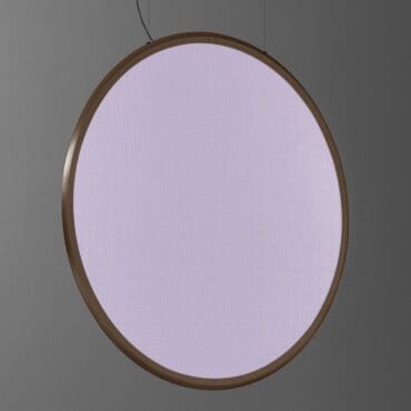 Artemide Lampada a sospensione Discovery Vertical 140 White Violet Integralis bronzo Longho Design Palermo