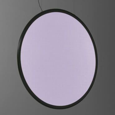 Artemide Lampada a sospensione Discovery Vertical 140 White Violet Integralis nero Longho Design Palermo