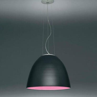 Artemide Lampada a sospensione Nur grigio antracite con filtro colore Longho Design Palermo