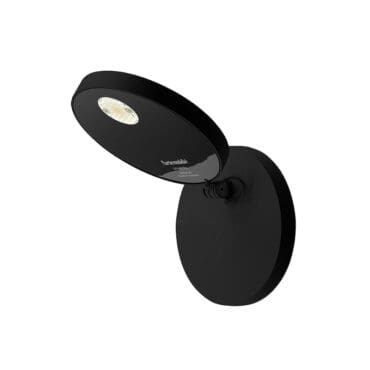 Artemide Lampada da parete Demetra faretto con interruttore nero opaco Longho Design Palermo