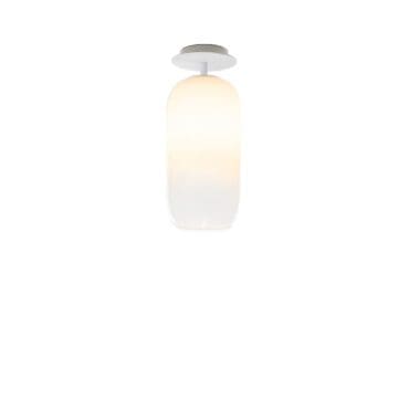 Artemide Lampada da soffitto Gople Mini struttura bianca diffusore bianco sfumato Longho Design Palermo