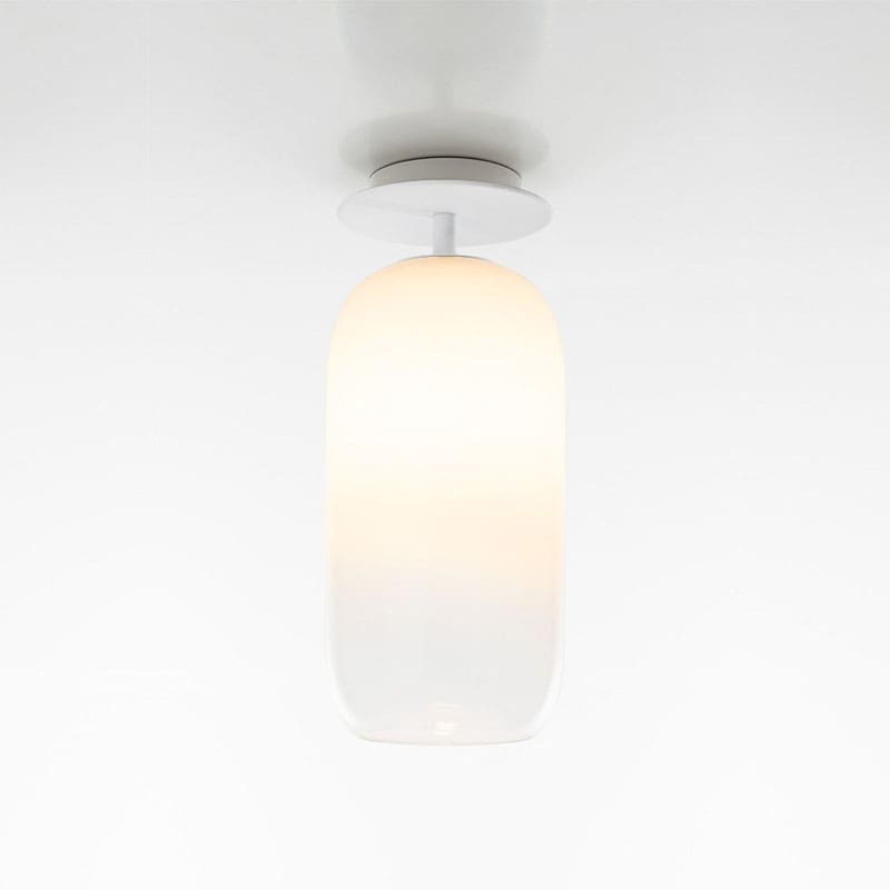 Artemide Lampada da soffitto Gople struttura bianca diffusore bianco sfumato Longho Design Palermo