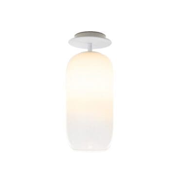 Artemide Lampada da soffitto Gople struttura bianca diffusore bianco sfumato Longho Design Palermo