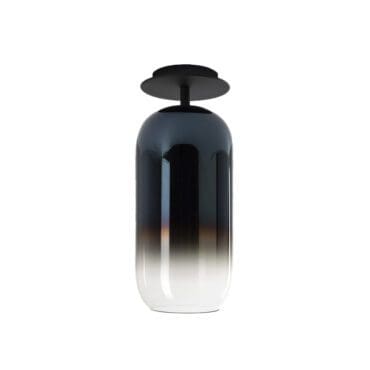 Artemide Lampada da soffitto Gople struttura nero blu zaffiro PVD Longho Design Palermo
