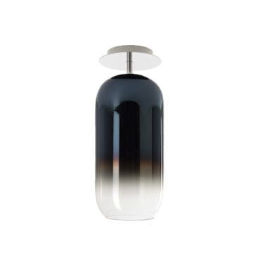 Artemide Lampada da soffitto Gople struttura silver blu zaffiro PVD Longho Design Palermo
