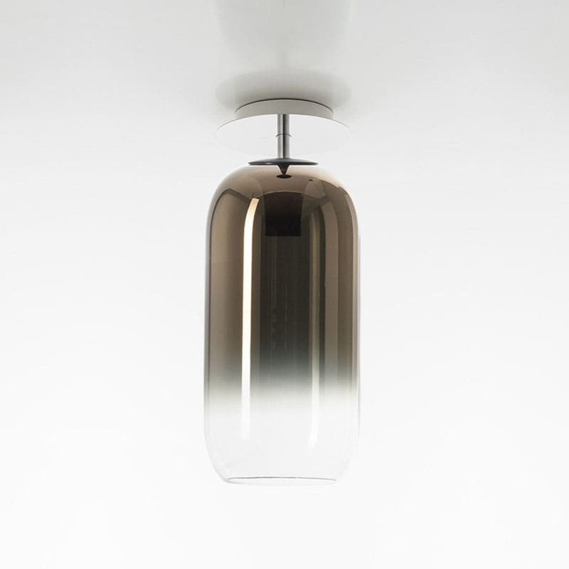 Artemide Lampada da soffitto Gople struttura silver diffusore bronzo PVD Longho Design Palermo