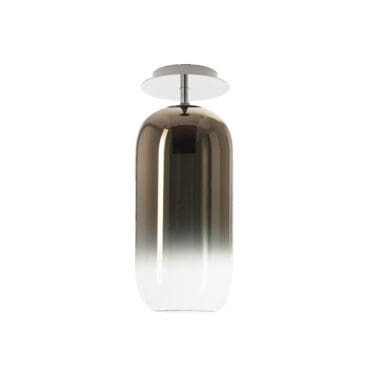Artemide Lampada da soffitto Gople struttura silver diffusore bronzo PVD Longho Design Palermo