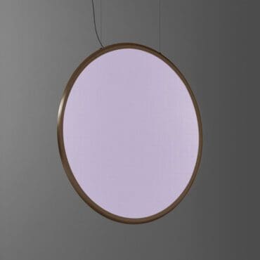 Artemide lampada a sospensione DIscovery Vertical 100 White Violet Integralis bronzo Longho Design Palermo