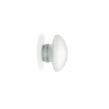 Fontana Arte - Lampada da parete soffitto Sillaba piccola bianco