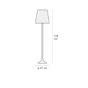 Fontana Arte Lampada da terra Lumen longho design palermo