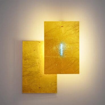 Ingo Maurer - Lampada da Parete 24 Karat Blau Flat con modulo complementare