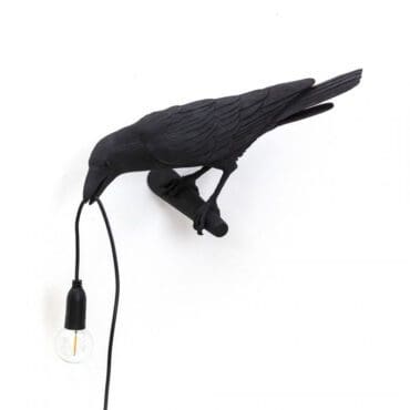 Seletti Lampada da parete Bird Looking Left nera Longho Design Palermo