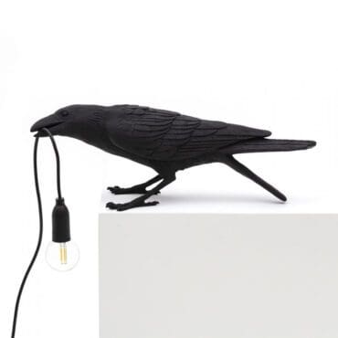 Seletti Lampada da tavolo Bird Svago nero Longho Design Palermo