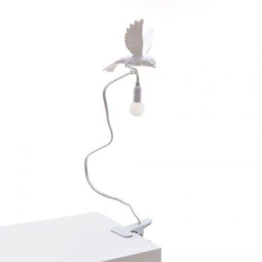 Seletti Lampada da tavolo con pinza Sparrow Landing Longho Design Palermo