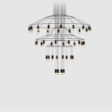 Vibia - Lampada a sospensione Wireflow Chandelier 0377 2700K