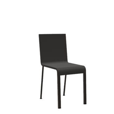 Vitra - Sedia .03 base nera scocca basic dark impilabile