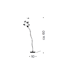 Ingo Maurer Lampada da Tavolo I Ricchi Poveri Five Butterflies longho design palermo