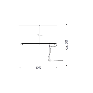 Ingo Maurer Lampada da Tavolo Tubular Balance longho design palermo