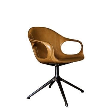 Kristalia - Sedia Elephant cuoio base trespolo Longho Design Palermo