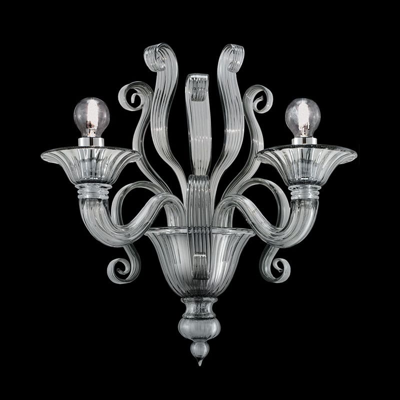 Barovier e Toso Lampada da parete Redon 5308 02 grigio Longho Design Palermo