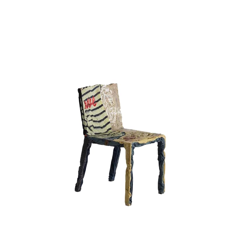 Horm Sedia Rememberme in tessutojeans e t-shirt di cotone longho design palermo