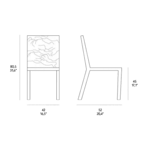 Horm Sedia Rememberme intessuto Denim longho design palermo