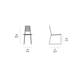 Horm Sedia Sedia Alieno bianco outdoor longho design palermo