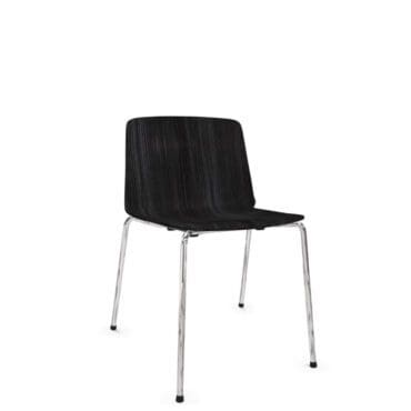 Kristalia – Sedia Rama scocca legno quattro gambe acciaio Longho Design Palermo