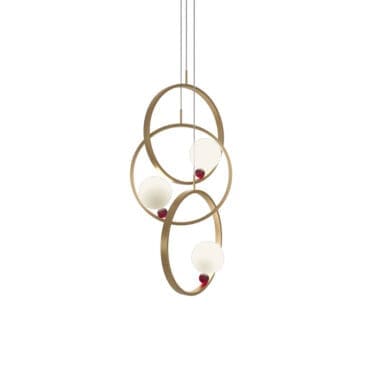 Paolo Castelli - Lampada a sospensione Joy 3 anelli