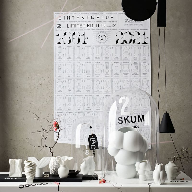 Rosenthal Miniatura Vasi bianchi Longho Design Palermo