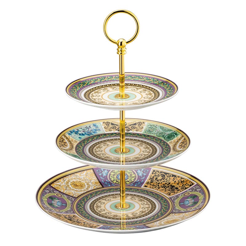 Rosenthal meets Versace Alzata rotonda etagera Versace Barocco Mosaic Longho Design Palermo Rosenthal meets Versace Alzata rotonda etagera Versace Barocco Mosaic Longho Design Palermo