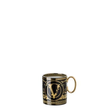 Rosenthal meets Versace Bicchiere con manico Virtus Gala Black Longho Design Palermo
