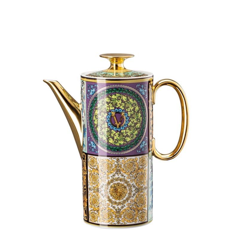 Rosenthal meets Versace Caffettiera cilindrica Versace Barocco Mosaic Longho Design Palermo