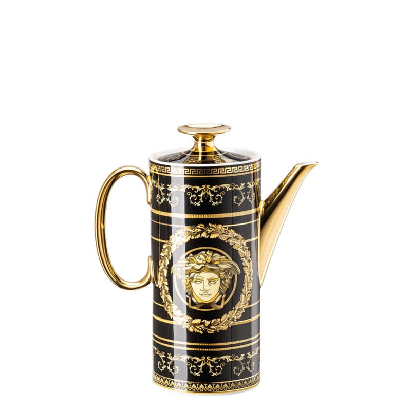 Rosenthal meets Versace Caffettiera cilindrica Virtus Gala Black 1 Longho Design Palermo