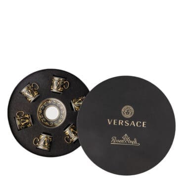 Rosenthal meets Versace Set di 6 tazze da espresso Virtus Gala Black Longho Design Palermo