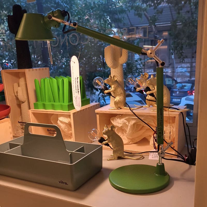 Artemide Lampada da tavolo Tolomeo Micro verde longho design palermo