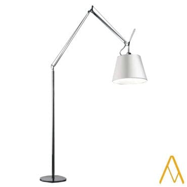 Artemide - Lampada da terra Tolomeo Mega LED 3000K Dimmer Alluminio Raso