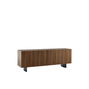 Bonaldo – Madia Outline base metallo bronzo legno noce canaletto