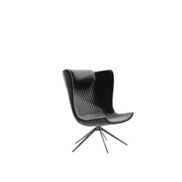 Bonaldo – Poltrona Colibrì base girevole cromo rivestimento in tessuto