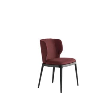 Bonaldo – Sedia Joy gambe frassino carbone rivestita in tessuto