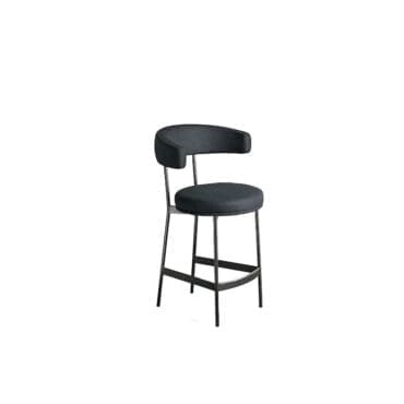 Bonaldo – Sgabello Neuilly too h65 gambe metallo plus piombo scocca tessuto