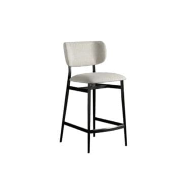 Bonaldo – Sgabello Noor too h77 gambe metallo plus piombo scocca tessuto