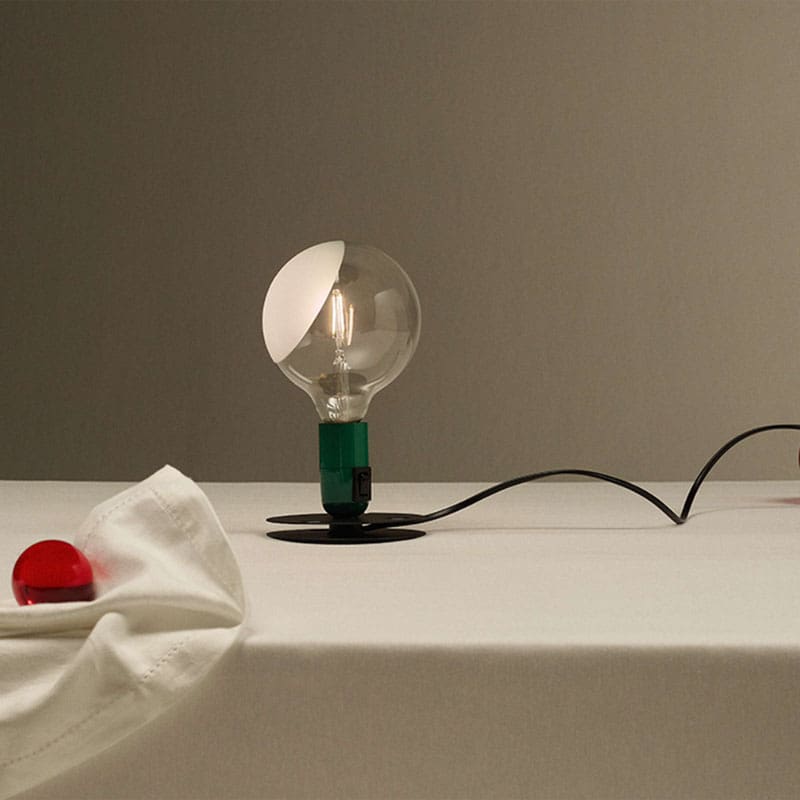 Flos Lampada da tavolo Lampadina verde Longho Design Palermo