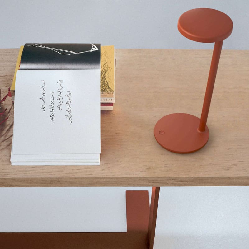 Flos Lampada da tavolo Oblique ruggine opaco 1 Longho Design Palermo