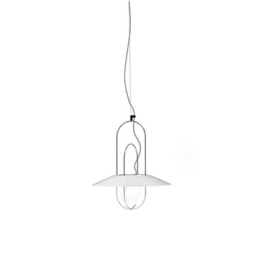 FontanaArte Lampada a sospensione Setareh nero lucido longho design palermo