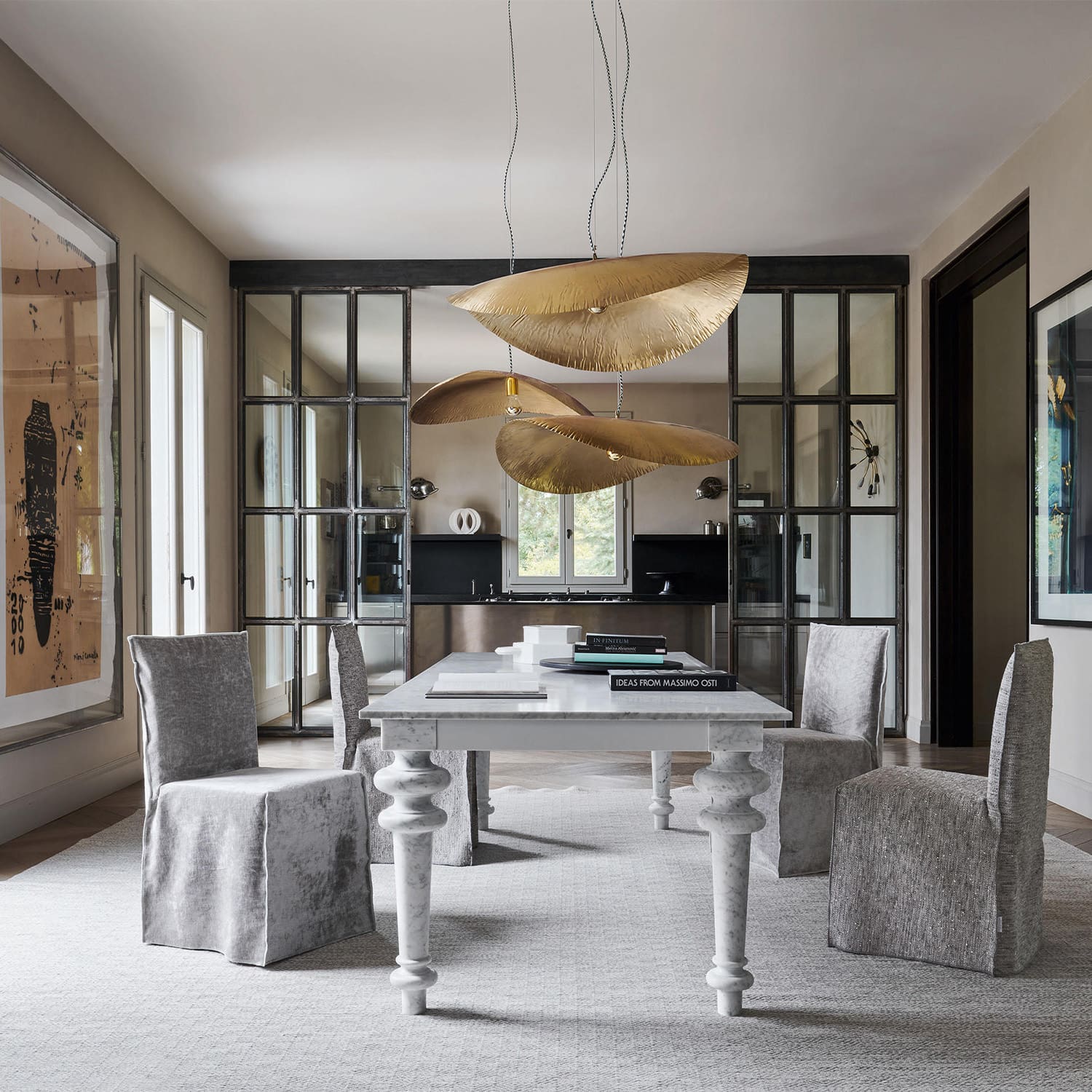 Gervasoni - Lampada a sospensione Brass 95 Longho Design Palermo