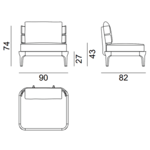 Gervasoni - Poltrona Mediterraneo 01 Longho Design Palermo